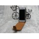 Suede Sintético Carcasa de cuero Flip para nuevo iPhone 5