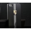 Porsche de metal logo Iphone 5S/5/4S/4 c&aacute;scara del tel&eacute;fono m&oacute;vil