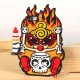 Hysteric Mini silicona iphone4/4S/5/5S samsung note2/note3/S3/S4 cartoon cáscara del teléfono móvil