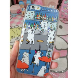 Carcasa TPU para tu m&oacute;vil Gato Dise&ntilde;o de U&ntilde;as Bar 